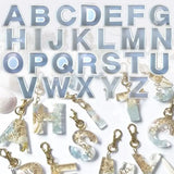 26 Pcs Crystal Epoxy Alphabet Silicone Mould Jewelry Pendant UV Mold