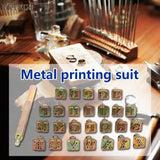 26 Stamps Zinc Alloy Letters Stamping Set Leather Marking Tools DIY Craft
