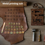 26 Stamps Zinc Alloy Letters Stamping Set Leather Marking Tools DIY Craft