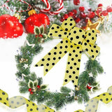 2.5in Hessian Bee Wired Edge Ribbon 26 Yards Crafting Decor