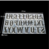 Capital Letters Mold Mirror Pendants for Creative Jewelry