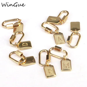 26 Letters Tag Pendants Necklace Alphabets Jewelry Accessories
