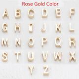 26pcs 3x8mm Stainless Steel Letter A-Z Bead Small Hole Charm