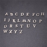 26 pcs/Lot Alphabet Stainless Steel Pendant DIY Jewelry Charms