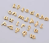 Stainless Steel Letter A-Z Mirror Polished Bead 1.8mm Hole