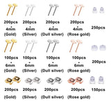 2600Pcs DIY Earring Making Kit Repair Tools Alloy