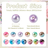 260/910 Rainbow ABS Pearl Beads for Jewelry Making