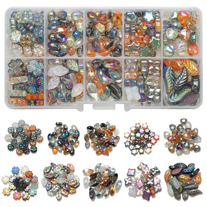 260Pcs Crystal Glass Beads for Jewelry Making DIY Earing Decoration