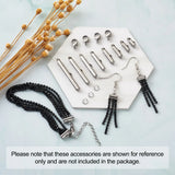 260pcs Stainless Steel Crimp End Beads Clasp Buckles DIY Jewelry Making