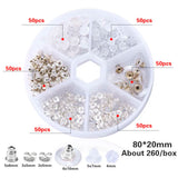 260pcs DIY Jewelry Earring Stopper Mixed Pieces Earring Accessory Kit