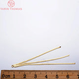 24K Plated Brass Chain Tassel Charms Diy Jewelry Findings