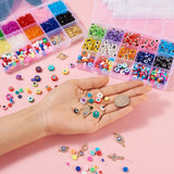 DIY Evil Eye Beads Flower Charms Jewelry Making Kit