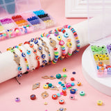 DIY Evil Eye Beads Flower Charms Jewelry Making Kit