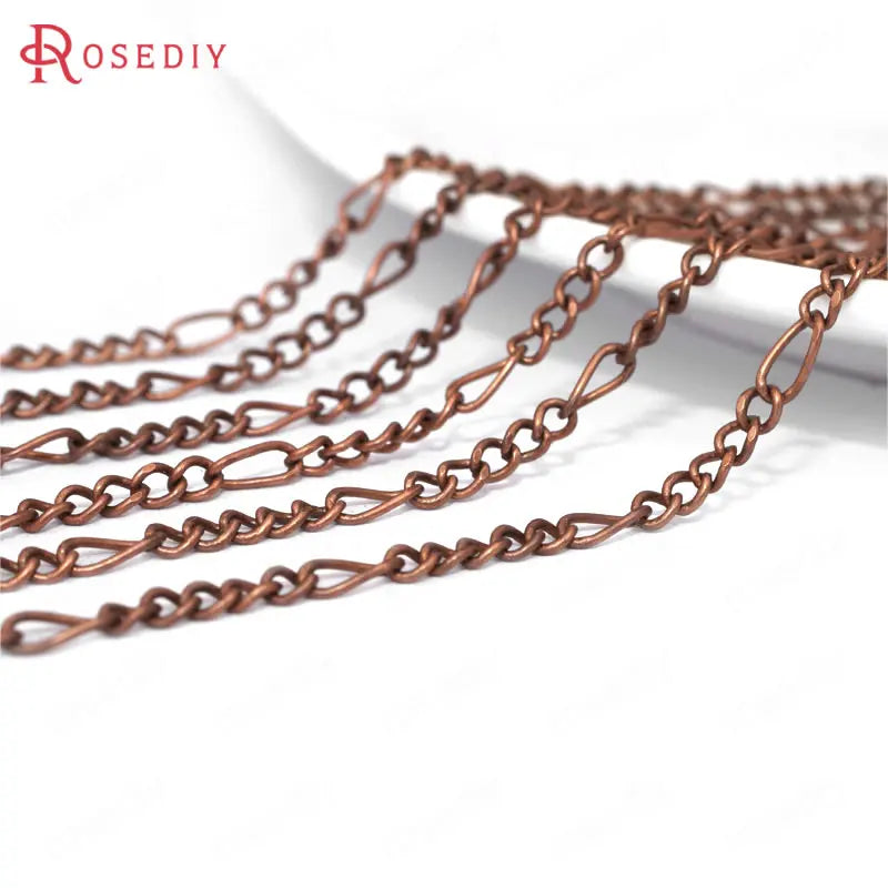 5M 2.5MM Copper 5+1 Chains Necklace Chains Diy Jewelry Findings