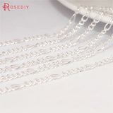 5M 2.5MM Copper 5+1 Chains Necklace Chains Diy Jewelry Findings