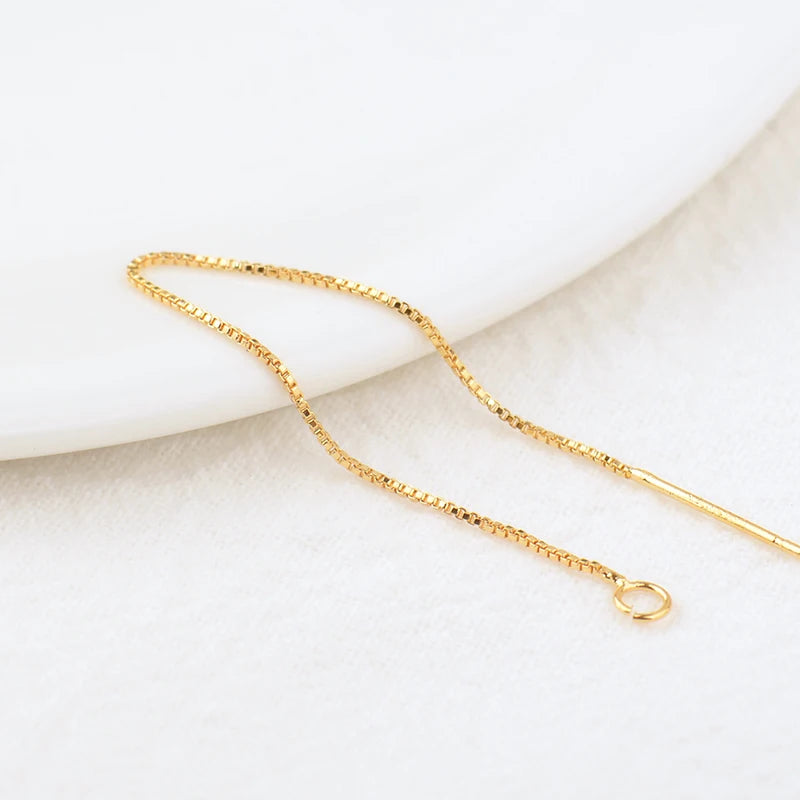 10PCS 85MM Chain Box Chain with Rod Earring Line DIY Jewelry Making Findings