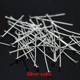 26MM Flat Head Pins 1000Pcs Metal Silver Bronze Nickel Plated