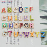 26PCS Mixed Alphabet Enamel Charms for Jewelry DIY Bracelet Necklace