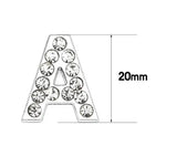 26PCS Bling Slide Letter for 18mm Leather Wristband DIY Charms