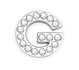 26PCS Bling Slide Letter for 18mm Leather Wristband DIY Charms