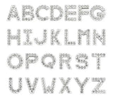 26PCS Bling Slide Letter for 18mm Leather Wristband DIY Charms