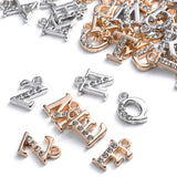 26Pcs A-Z Letter Rhinestone Alphabet Pendants Jewelry Making DIY Bracelet