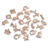 26Pcs A-Z Letter Rhinestone Alphabet Pendants Jewelry Making DIY Bracelet