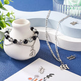26Pcs Stainless Steel Letter A~Z Pendants For Easter Theme Jewelry Making