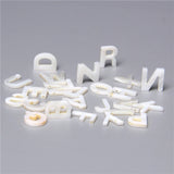 26Pcs A-Z Mother Of Pearl Shell Necklace Pendant DIY Jewelry Making
