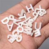 26Pcs A-Z Mother Of Pearl Shell Necklace Pendant DIY Jewelry Making