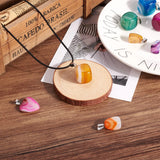 26Pcs Stone Pendants with Steel Bails for Necklace Jewelry