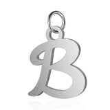 26Pcs Stainless Steel A to Z Initials Pendants Little Letters Alphabet Charms