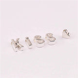 26Pcs Metal Big Hole Alphabet Beads Necklace Pendant A-Z Findings