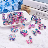26Pcs/Set Colorful Resin Letters Pendants Initials A~Z Charms DIY Jewelry