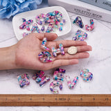 26Pcs/Set Colorful Resin Letters Pendants Initials A~Z Charms DIY Jewelry