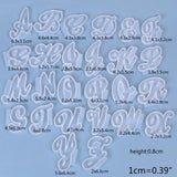 26Pcs/Set Resin Mold A-Z Alphabet Pendant Silicone Mould