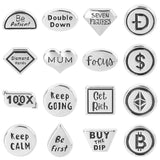 26Pcs Keep Calm Keep Going Floating Charms for Memory Locket Necklaces