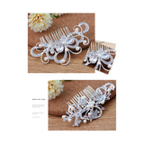 Wedding Hair Comb Faux Pearl Crystal Hair Side Comb Clips