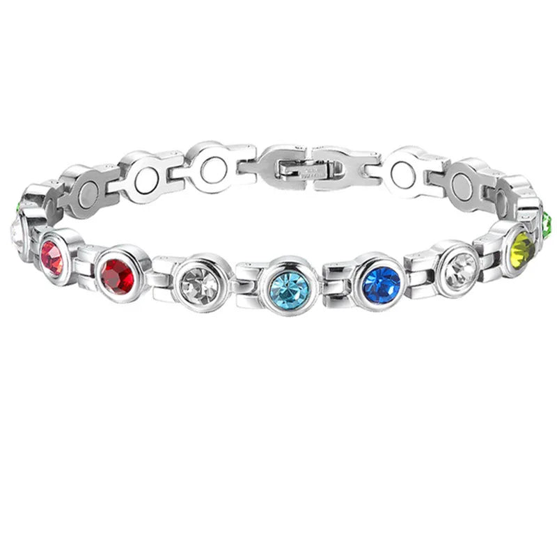 CZ Bracelet Energy Therapy Magnetic Weight Loss Jewelry