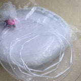 100pcs Round Gift Bags for Jewelry/Wedding/Christmas/Birthday Organza Bags