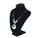 Velvet Pendant Necklace Display Holder Jewelry Mannequin Bust
