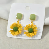 26mm Flowers Alloy Spray Paint Charms for DIY Jewelry