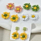 26mm Flowers Alloy Spray Paint Charms for DIY Jewelry