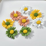 26mm Flowers Alloy Spray Paint Charms for DIY Jewelry