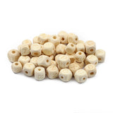 26pcs 10/12mm Square Wood Bead Laser Eco Wooden Loose Beads For Jewelry