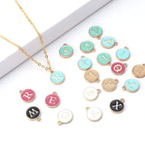 26pcs A-Z Letter Charms Enamel Alloy Initial Letter Pendants Wholesale