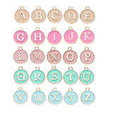 26pcs A-Z Letter Charms Enamel Alloy Initial Letter Pendants Wholesale