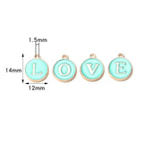 26pcs A-Z Letter Charms Enamel Alloy Initial Letter Pendants Wholesale