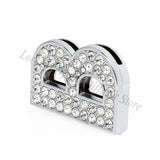 26pcs 30mm Rhinestone Slide Letter Charms For Bracelet Making DIY Jewelry Gift