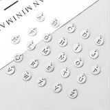 26pcs Stainless Steel Alphabet Letter Charms for Jewelry Making
